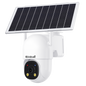 JideTech 3MP Solar 4G LTE Security Camera Outdoor, Always-On Video AOV PTZ Camera (D4-3MP4G