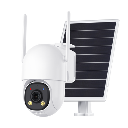 JideTech 3MP Solar 4G LTE Security Camera Outdoor, Always-On Video AOV PTZ Camera (D4-3MP4G