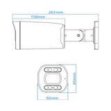 JideTech 8MP Motorized Zoom ColorVu IP Bullet Camera Seetong APP (BC2V-8MP)
