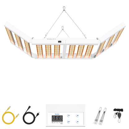 Sonlipo SPF6000PRO LED Grow Light 600W with Full Spectrum Veg & Bloom Dimmer Timer - 6x6ft Coverage