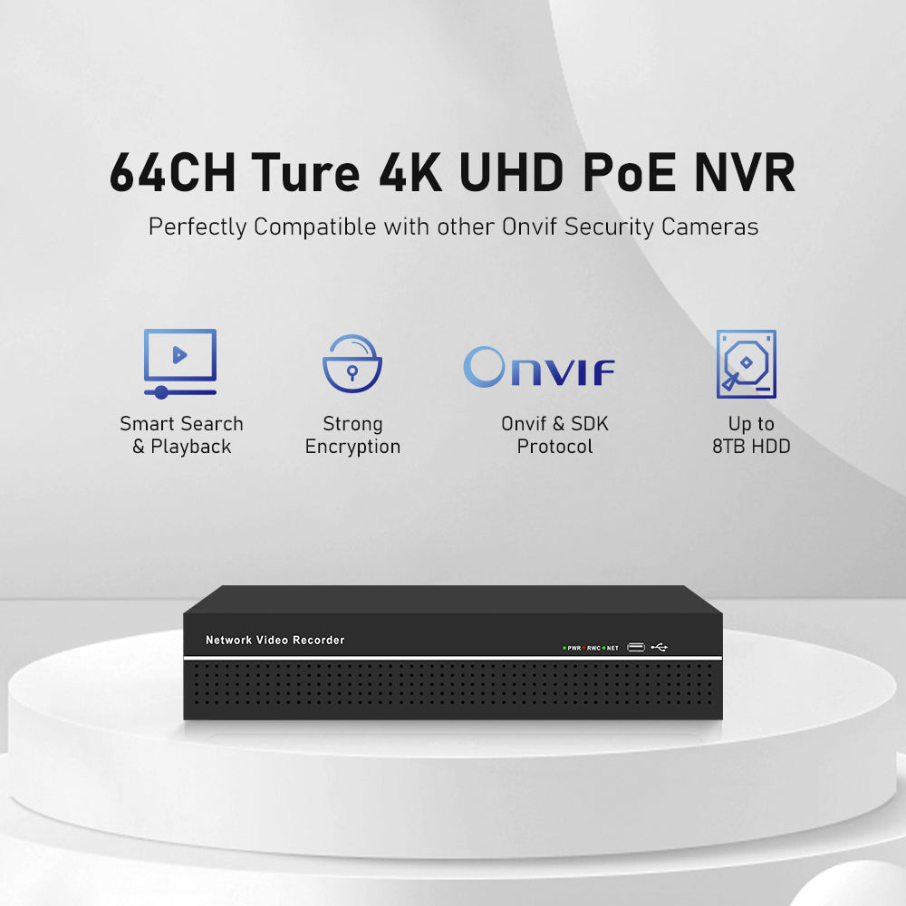 JideTech 64CH Professional Network Video Recorder (MN3264B)