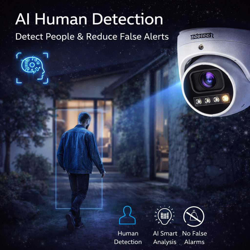 JideTech 4MP/8MP Wise-ISP PoE IP Dome Camera (DM15)