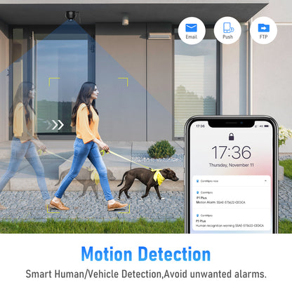 JideTech 5X 5MP Wi-Fi 2.5-inch Metal PTZ Camera (P1 Plus-5X-5MPWB)