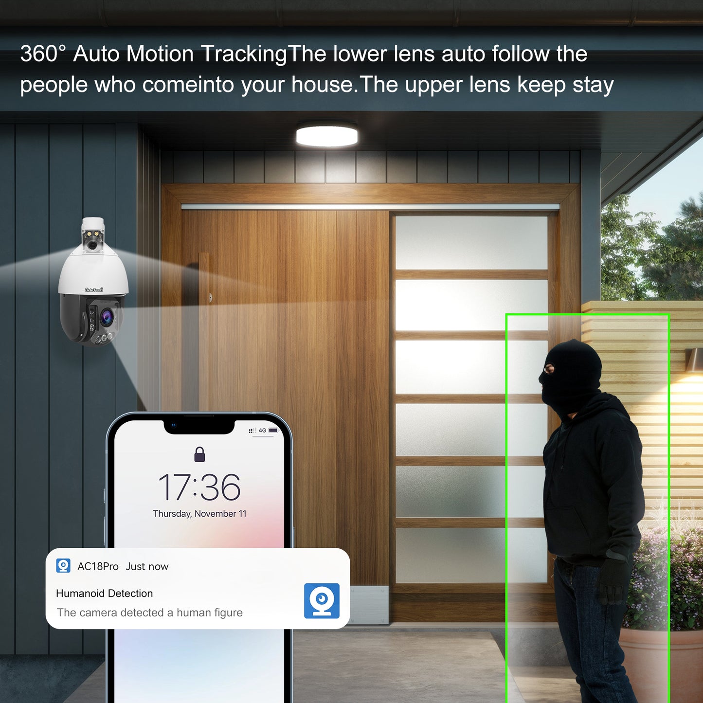 JideTech 20X 5MP Dual Lens High speed PTZ Camera (P25-20X-5MP)