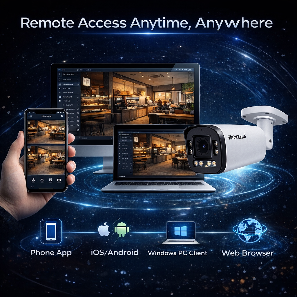 JideTech 5MP/8MP Wise-ISP PoE IP Bullet Camera