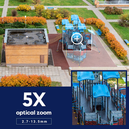 JideTech 5X 4MP/5MP/8MP/12MP Motorized Zoom Lens Bullet IP Cameras (BC2V-4MP)