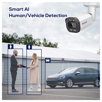 JideTech 5X 4MP/5MP/8MP/12MP Motorized Zoom Lens Bullet IP Cameras (BC2V-4MP)