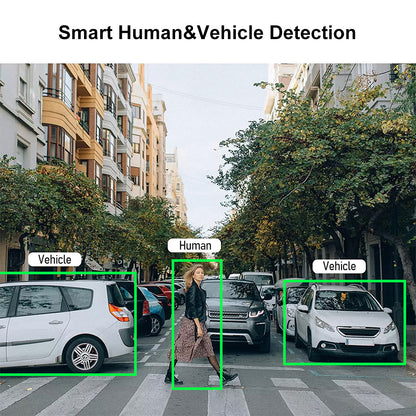 JideTech 180 ° Wide-angle 4MP/8MP Dual-Lens Dome Camera （DM04-4MP-DL）