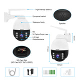 JideTech WiFi PTZ Camera 5MP 5X Optical Zoom (P3-5X-5MPW)