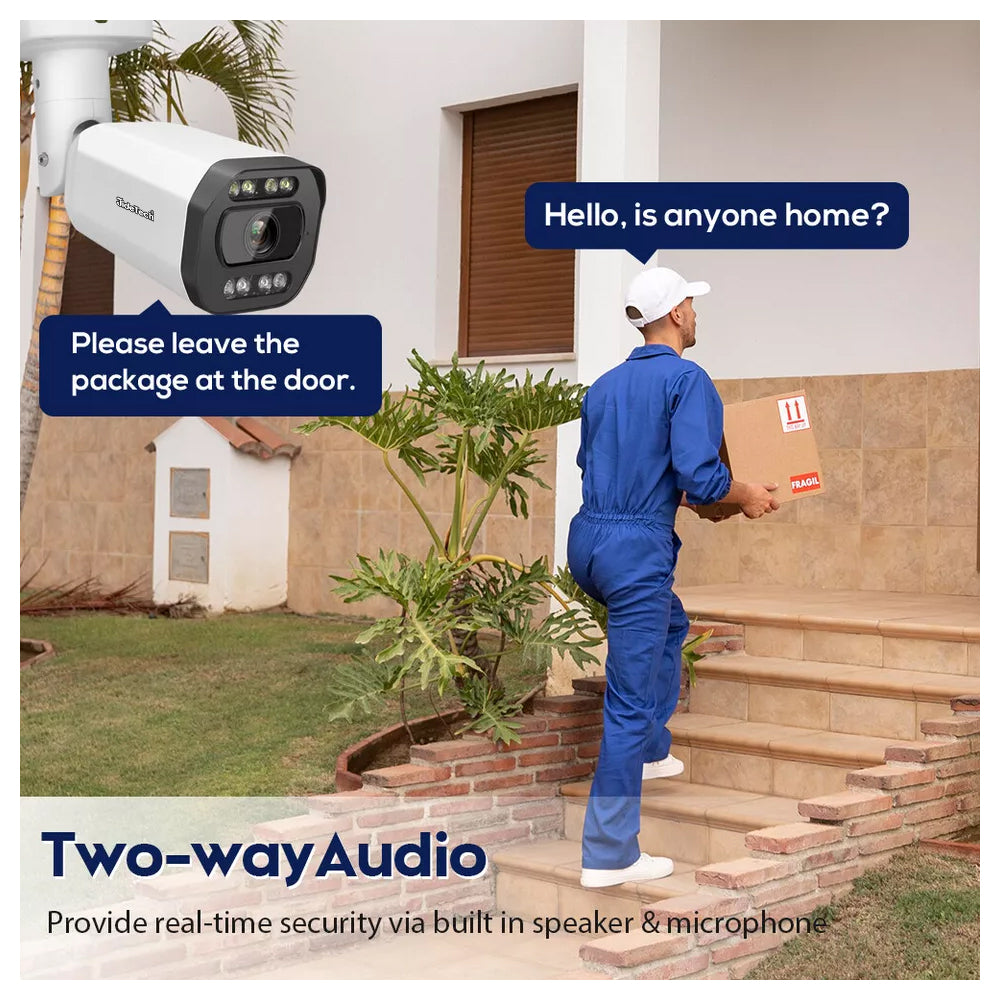 JideTech 5X 4MP/5MP/8MP/12MP Motorized Zoom Lens Bullet IP Cameras (BC2V-4MP)