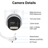 JideTech 8MP Fixed Dome IP Camera Seetong App (DM05-8MP)