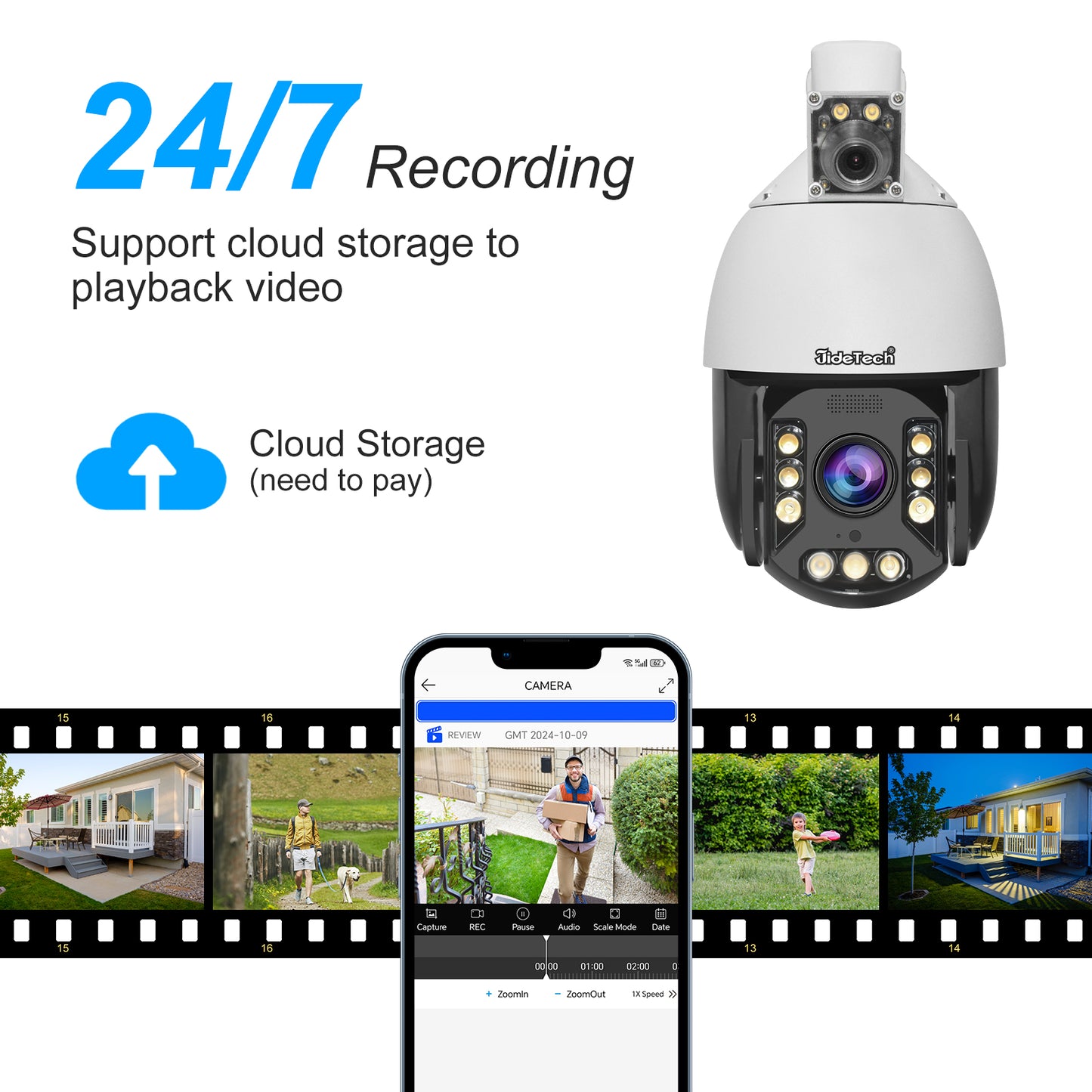 JideTech 20X 5MP Dual Lens High speed PTZ Camera (P25-20X-5MP)