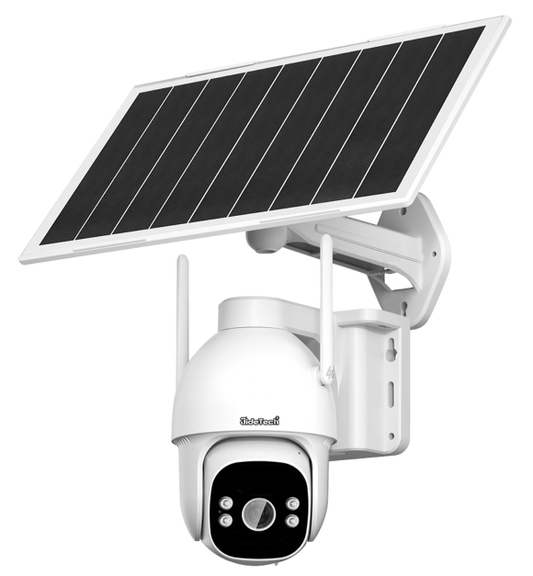 JideTech 3MP AOV 4G/WiFi Solar PTZ Camera with Wise-ISP (A01-3MP4G)