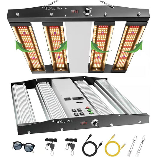 Sonlipo SPC2500 LED Grow Lights, 3 Type of Full Spectrum Grow Light 250W, 4x4 ft Coverage with 1220 LEDs