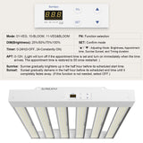 Sonlipo SPF2000 PRO LED Grow Light 200W with Full Spectrum Veg & Bloom Dimmer Timer - 4x4ft Coverage